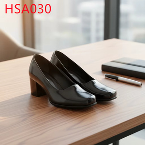 Zapatos <span class=keywords><strong>de</strong></span> Oficina HY para Azafatas, con Punta Cerrada y Tacón Cuadrado, <span class=keywords><strong>de</strong></span> Cuero <span class=keywords><strong>de</strong></span> Grano Completo, Antideslizantes, Transpirables, para Uso Prolongado, HSA030 - Product Image 2