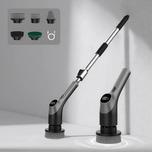 Cepillo de Limpieza Eléctrico Multifuncional Recargable, 5 Cepillos Giratorios Retráctiles, Cepillo de Limpieza Eléctrico para el Hogar - Product Image 5