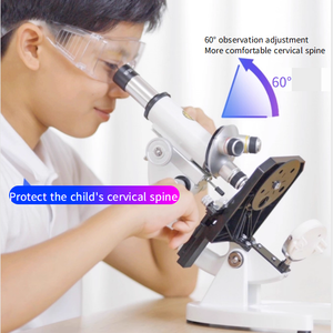 مدرسة مختبر 185A + مجهر موضوعي للطالب مجهر أحادي العين البيولوجي 50000x - Product Image 3