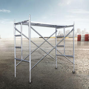 Échafaudage en H Q235, pièces d'échafaudage métalliques galvanisées, cadre d'échelle en acier thermolaqué pour la construction - Product Image 3