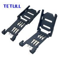 Support universel pour carte SIM 6 broches tout plastique, hauteur 2,8 mm, type couvercle rabattable, connecteur de fente pour cartes pour appareils intelligents