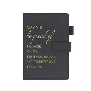 Cuaderno de cuero PU A5 de alta calidad personalizable, portalápices, hebilla de <span class=keywords><strong>Torre</strong></span> magnética, minutos de reuniones de negocios, suministros de oficina - Product Image 1