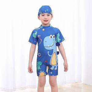 Maillot de bain à manches courtes pour enfants Cartoon Cute Boy's Conservative Swim Trunk en petites et moyennes tailles pour bébés - Product Image 6