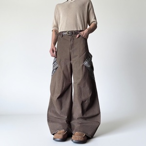 Pantalones Vaqueros Anchos de Mezclilla con Estampado de Bandana, Estilo Vintage, Transpirables, con Bolsillos Grandes, para Hombre, Otoño/Primavera, MOQ Bajo Personalizable - Product Image 2