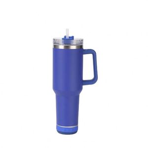 Gobelet Isotherme Portable 40 oz en Acier Inoxydable 304 avec Haut-parleur Bluetooth, Poignée et Paille, pour Voiture - Product Image 1