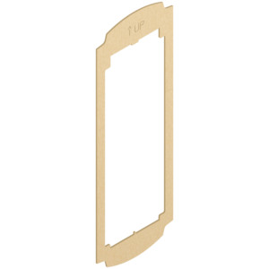 Adaptateur de plaque en laiton plat de 2M, 30 pouces de longueur, 10 pouces de largeur, 0,6 pouces de hauteur, accessoire de câblage - Product Image 1