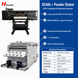 Impresora DTF Industrial Premium de 60 cm con Seis Cabezales I3200 para Estampado en Caliente de Cintas y Base Grande XC606 con 6 Cabezales - Product Image 4