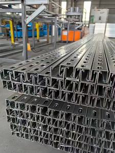 Profilé en C en acier galvanisé à chaud robuste, laminé à froid, à fentes, type Unistrut, avec trous de perforation personnalisés - Prix - Product Image 3