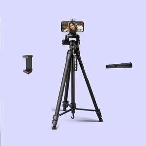 Trípode 1,7 m Wt <span class=keywords><strong>3560</strong></span> Patas plegables Transmisión en vivo Cabeza de cuna ajustable Mango portátil Soporte de trípode para soportes de cámara - Product Image 6