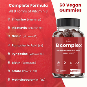 Bonbons gélifiés personnalisés à marque blanche pour adultes, <span class=keywords><strong>complexe</strong></span> de vitamines <span class=keywords><strong>B</strong></span> et D3 avec probiotiques et rhodiola rosea - Product Image 3