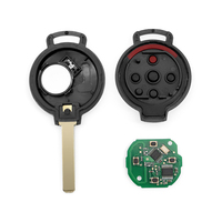 4 Buttons Black Auto Remote Key 315mhz 46 Chip KR55WK45144 Replacement Blank Uncut Blade for Locksmith Car Key Fob Vehicle Key