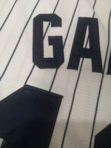 最佳质量 #99亚伦法官 #45格里特·科尔 #27斯坦顿 #<span class=keywords><strong>2</strong></span>德里克·杰特 #11安东尼·沃尔佩缝制美国棒球球衣 - Product Image 5