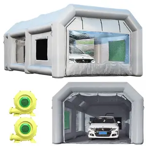 2024 di Sewinfla nuova cabina di spruzzo gonfiabile per Auto con 2 soffiatori portatili cabina di spruzzatura automatica pronta per la spedizione