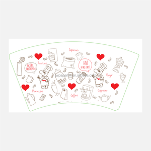 Feuilles d'impression offset personnalisées pour gobelets en papier à paroi simple, recyclables, imperméables, doublement enduits de PE, de qualité alimentaire - Product Image 2