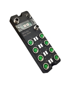โมดูลขยายสัญญาณ SV-Link รุ่น bibo IP 67 พร้อมพอร์ตจ่ายไฟเสริม บอร์ด T-Code Modbus สำหรับ PLC รองรับอินพุตเอาต์พุต TCP IO Link Module - Product Image 1