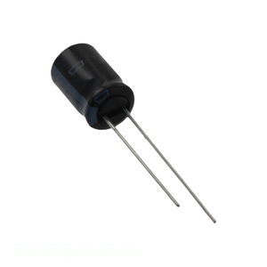 ตัวเก็บประจุแบบมีรูผ่านทางรัศมี470 uF 20% 16V ตัวเก็บประจุ SMG16VB471M8X11LL 470 uF - Product Image 1