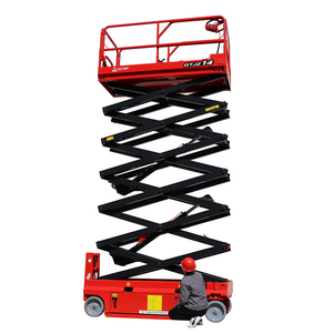 Plataforma Elevadora Móvil Hitop, Elevador de Tijera Eléctrico de 6m 8m <span class=keywords><strong>10m</strong></span> 12m 14m en Venta - Product Image 1