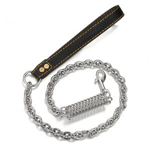 Collier et laisse cubaine pour chien de grande taille, en acier inoxydable solide, résistant aux morsures, réglable, nouvelle collection 2024 - Product Image 4