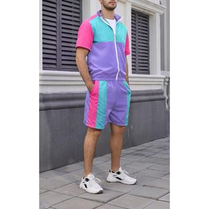 Conjunto Deportivo Yisfri para Hombre, Estilo Vintage de los 80s y 90s, Chaqueta Cortavientos, Secado Rápido - Product Image 6