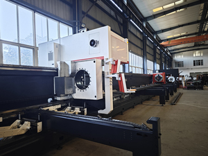 Cortadora láser de fibra <span class=keywords><strong>CNC</strong></span> completamente automática de 6000W para sistema de Control de Metal Cypcut para corte de tubos y tubos láser - Product Image 2
