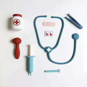 PAISEN juguetes de silicona spielzeug juego de simulación Doctor Set enfermera inyección médico Kit juego de rol clásico simulación Doctor juguete