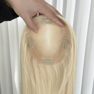 YF-2301ท็อปเปอร์ผมมนุษย์แบบโมโน #60 5*6สำหรับผู้หญิงผิวขาว - Product Image 6