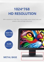 Montaje en pared de escritorio 15 17 19 pulgadas 4:3 pantalla táctil capacitiva pantalla LED TFT LCD Panel Pc Monitor para máquina Pos quiosco de negocios