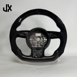 Volante Personalizzato in Fibra di Carbonio per <span class=keywords><strong>Audi</strong></span> <span class=keywords><strong>A3</strong></span> 8P S3 <span class=keywords><strong>TT</strong></span> R8 TTRS B8 A4 A1 A5 A6 C7 A7 S4 S5 S6 RS3 RS4 RS5 RS6 in Pelle con LED - Product Image 6