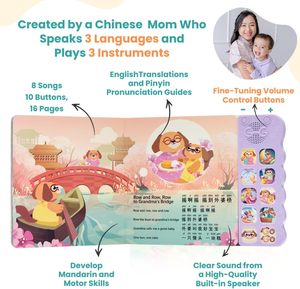 <span class=keywords><strong>Apprendre</strong></span> le chinois est un livre d'apprentissage du chinois amusant <span class=keywords><strong>avec</strong></span> 8 chansons Livres bilingues chinois <span class=keywords><strong>anglais</strong></span> pour les enfants - Product Image 4