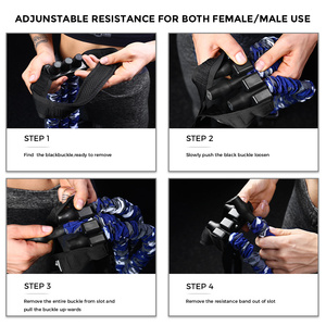 Innstar Camouflage blu altamente elastico tubo in lattice tenditore del pedale strumento Fitness per la casa Fitness fascia di resistenza - Product Image 5