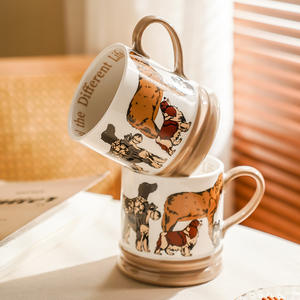 Dog Lover <b>Ceramic</b> <b>Mug</b> Single Cup With Handle Dog Pattern Gift For Pet Enthusiasts - Product Image 3