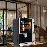 Distributeur automatique de café commercial entièrement automatique pour usage hospitalier, avec code QR, moulin à café, en acier inoxydable, 9 saveurs chaudes différentes