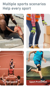 Çift taraflı stabilizatörler Patella jel pedleri ve ayarlanabilir cırt cırt <span class=keywords><strong>4</strong></span> kayış dizlik desteği ile açık Patella koruması - Product Image 6