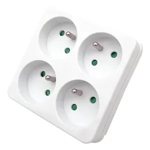 Adaptor Prancis 4 Outlet 4x 16A 250V Max3680W