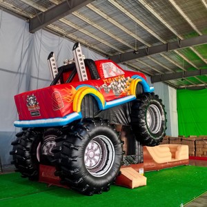 Combo gonflable à thème Monster Truck avec toboggan <span class=keywords><strong>et</strong></span> trampoline, qualité professionnelle pour la location - Product Image 5