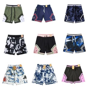 Wholesale Custom American Street Fashion Quick-Dry Mesh Fabric Basketball Shorts Sporty Elastic Waist Hot Shorts Unique Print - Product Image 2