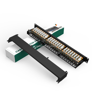 แผงแพทช์พอร์ต Cat6A RJ45 แบบ OEM 24/48 พอร์ต แผงแพทช์พอร์ต Cat6/Cat6a 24 พอร์ต - Product Image 3