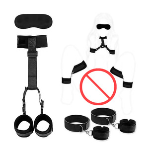 Dispositif érotique en forme de fleur à trois pétales pour écartement des jambes, accessoires de bondage alternatifs, menottes, entraves de cheville, aide pour les positions sexuelles au lit - Product Image 2