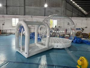Casa Burbuja Inflable Transparente Comercial <span class=keywords><strong>de</strong></span> Fábrica China con Colchón <span class=keywords><strong>de</strong></span> Burbuja para Acampar, Ideal para Fiestas y Eventos al Aire Libre - Product Image 6