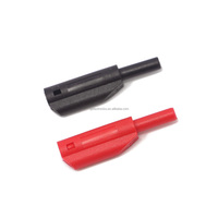 Connecteur banane Qianjia QJBP027 en laiton plaqué or, mini 2 mm, empilable, 25.208
