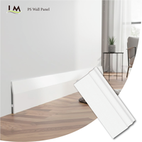 Plinthe en PS durable, imperméable, décorative, moulure murale flexible, bordure décorative pour la décoration intérieure moderne