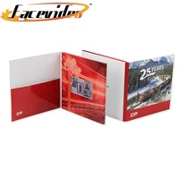 Boîtes de cartes de vœux personnalisées, fourniture d'usine, boîte-cadeau de courrier de 7 pouces, carte vidéo publicitaire lcd