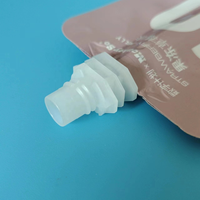 Clair/aluminium en plastique liquide emballage bec pochette boisson boisson jus sacs d'emballage en caoutchouc