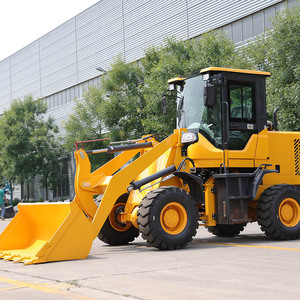 Многофункциональный компактный мини-сочлененный колесный погрузчик Euro 5, 4WD, передний тракторный погрузчик с небольшими колесами для использования на ферме - Product Image 5