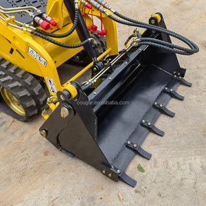 COUGARS Godet multifonction 4 en 1 pour mini-chargeuse compacte, avec grappin et lame de bouteur, ouverture à 106 degrés, logo personnalisé OEM - Product Image 2