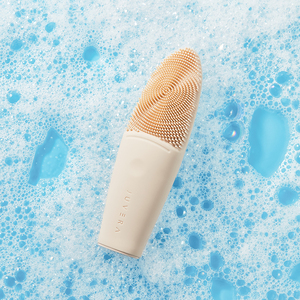 Basic Mini Sonic Face Cleanser Brush Electric Vibration Facial Device Silicone Deep Cleaning <b>Tool</b> for Skin <b>Exfoliation</b> Routine - Product Image 4