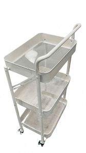 Modern Stainless Steel Foldable Cart Foldable Kitchen Gadgets 3 Layers Sample Available Easy Bulk Order Premium Folding Cart - Product Image 2