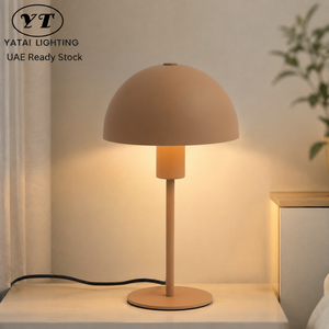 Lámpara de mesa nórdica moderna de hierro, bombilla E27, luz cálida para ambiente, para dormitorio, mesita de noche, sala de estar, decoración ambiental - Product Image 1