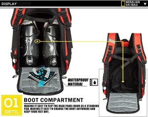 <span class=keywords><strong>Bolsa</strong></span> de botas de esquí deportiva grande para gimnasio impermeable personalizada, botas de esquí y botas de Snowboard, mochila de viaje, <span class=keywords><strong>bolsa</strong></span> de escalada para <span class=keywords><strong>casco</strong></span> de esquí - Product Image 2