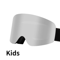 OEM Anlorr 7080 Lunettes de ski magnétiques pour enfants, adolescents, garçons et filles, lunettes de sport d'hiver pour la neige